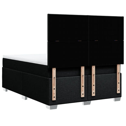 Giroletto a Molle con Materasso Nero 140x190 cm in Tessuto | homemem39