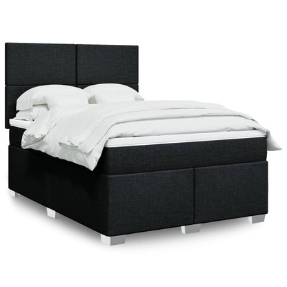 Giroletto a Molle con Materasso Nero 140x190 cm in Tessuto | homemem39
