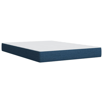 Giroletto a Molle con Materasso Blu 140x200 cm in Tessuto | homemem39