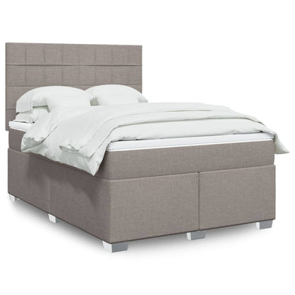 Giroletto a Molle con Materasso Tortora 140x200 cm in Tessuto | homemem39