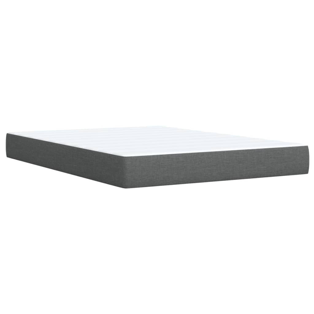 Giroletto a Molle con Materasso Grigio Scuro 160x200 cm Tessuto | homemem39
