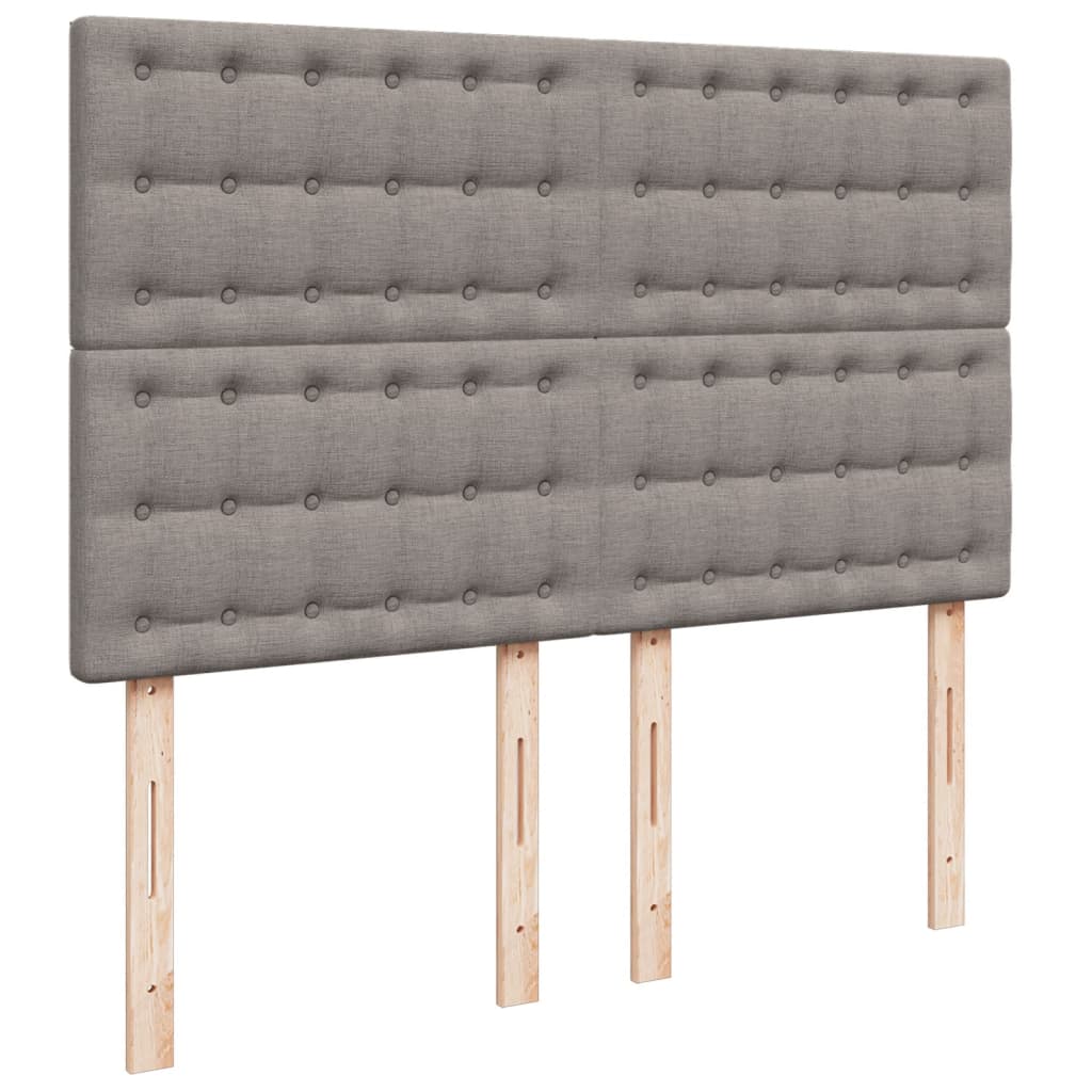 Giroletto a Molle con Materasso Tortora 160x200 cm in Tessuto | homemem39