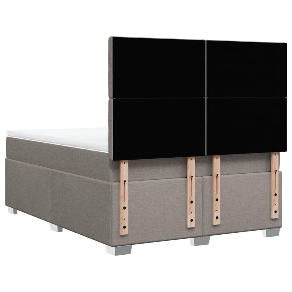 Giroletto a Molle con Materasso Tortora 160x200 cm in Tessuto | homemem39