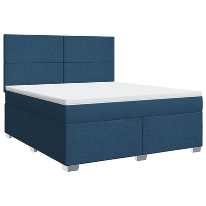 Giroletto a Molle con Materasso Blu 180x200 cm in Tessuto | homemem39
