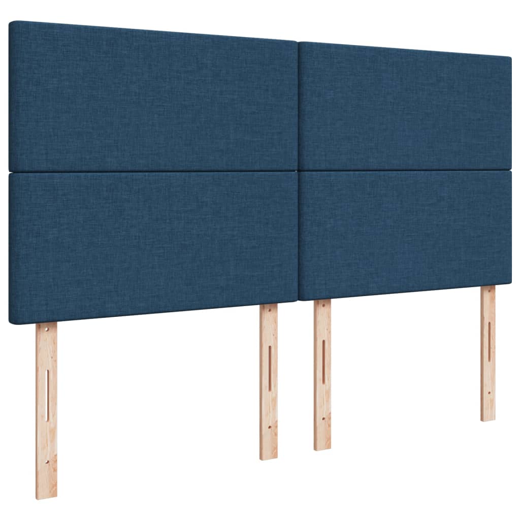 Giroletto a Molle con Materasso Blu 180x200 cm in Tessuto | homemem39