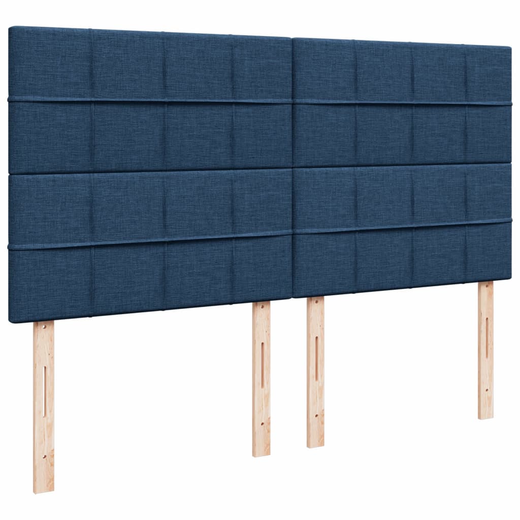 Giroletto a Molle con Materasso Blu 180x200 cm in Tessuto | homemem39