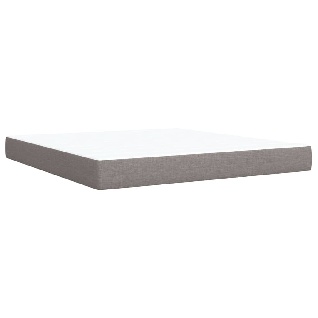 Giroletto a Molle con Materasso Tortora 180x200 cm in Tessuto | homemem39