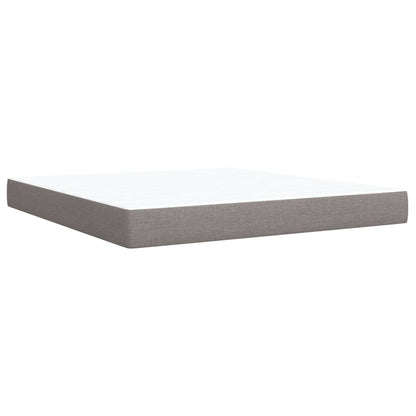 Giroletto a Molle con Materasso Tortora 180x200 cm in Tessuto | homemem39