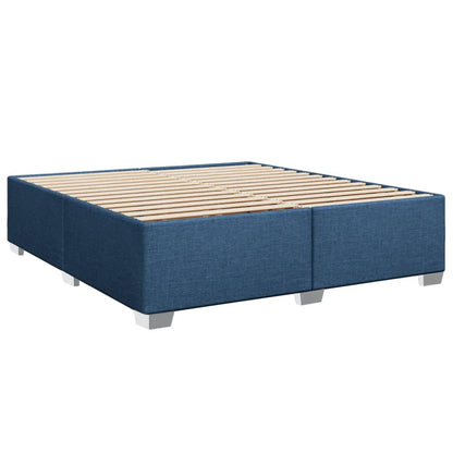 Giroletto a Molle con Materasso Blu 180x200 cm in Tessuto | homemem39