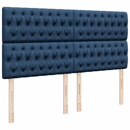 Giroletto a Molle con Materasso Blu 180x200 cm in Tessuto | homemem39