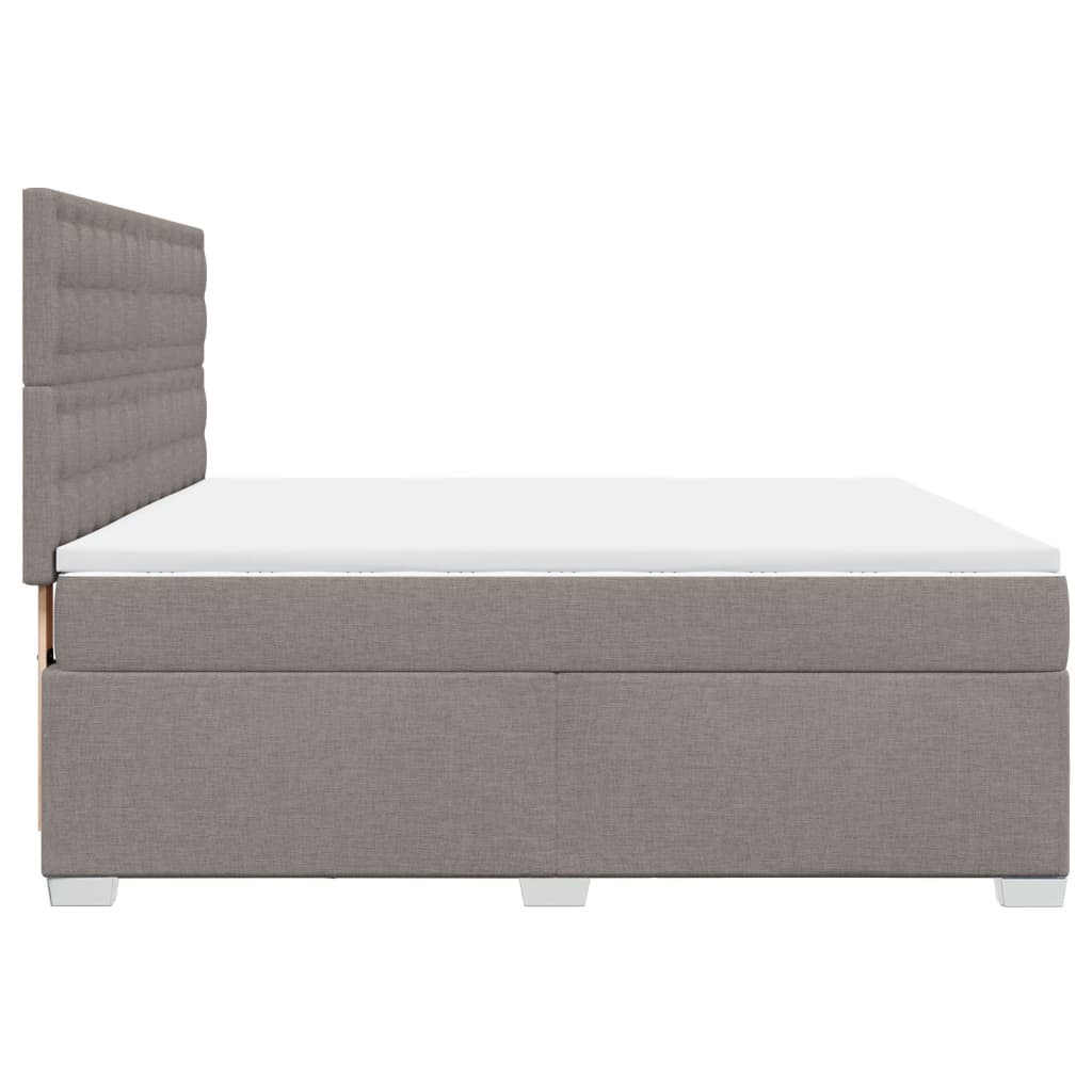 Giroletto a Molle con Materasso Tortora 180x200 cm in Tessuto | homemem39