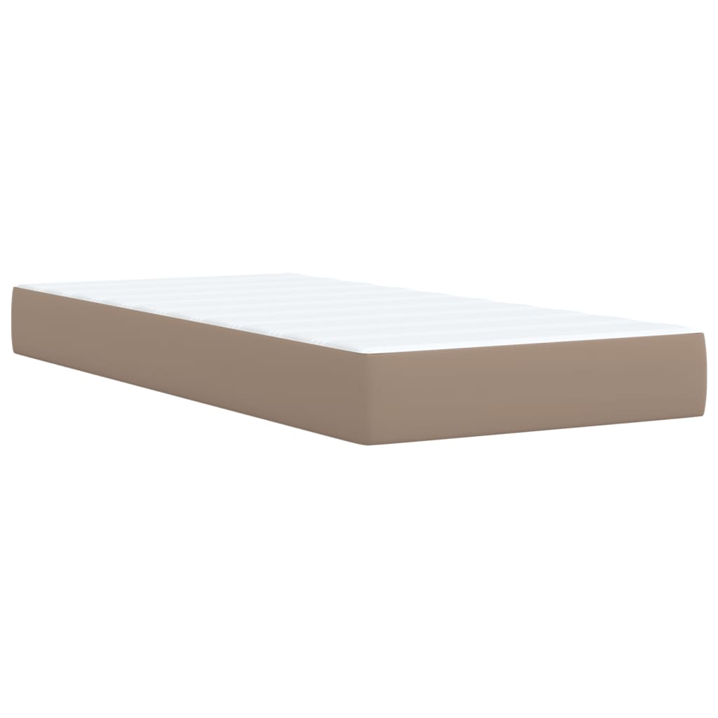Giroletto a Molle con Materasso Cappuccino 80x200 cm Similpelle | homemem39
