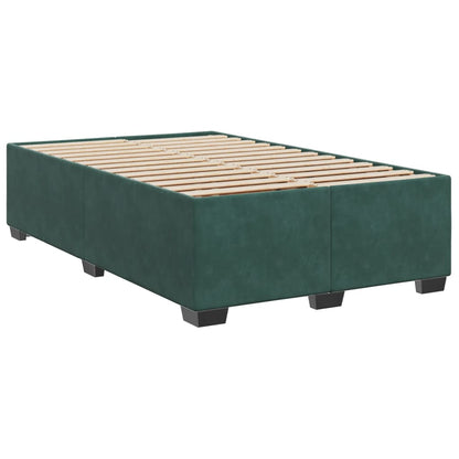 Giroletto a Molle con Materasso Verde Scuro 120x190 cm Velluto - homemem39