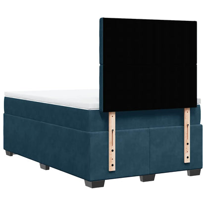 Giroletto a Molle con Materasso Blu 120x200 cm in Velluto | homemem39