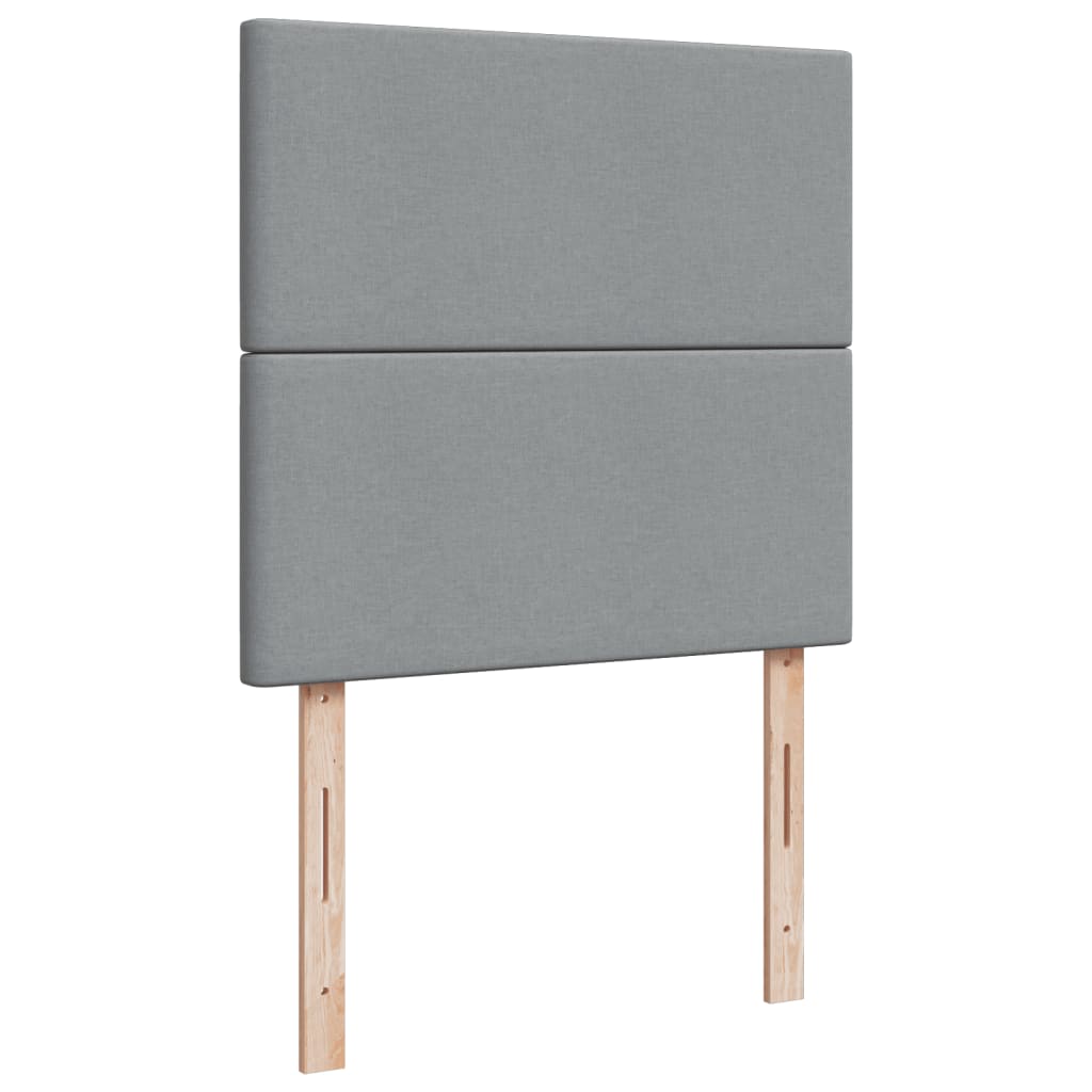 Giroletto a Molle con Materasso Grigio Chiaro 80x200 cm Tessuto - homemem39