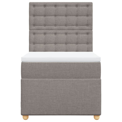 Giroletto a Molle con Materasso Tortora 80x200 cm inTessuto | homemem39