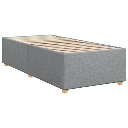 Giroletto a Molle con Materasso Grigio Chiaro 90x200 cm Tessuto | homemem39