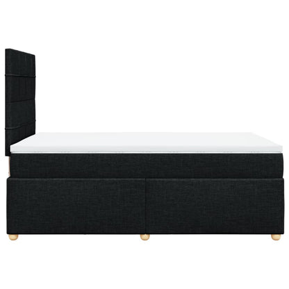 Giroletto a Molle con Materasso Nero 120x190 cm in Tessuto | homemem39