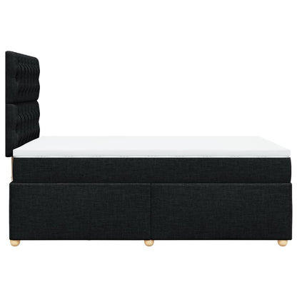 Giroletto a Molle con Materasso Nero 120x190 cm in Tessuto | homemem39