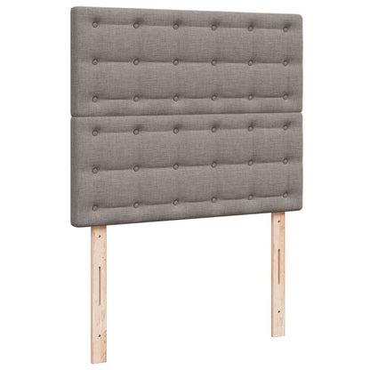 Giroletto a Molle con Materasso Tortora 120x190 cm in Tessuto