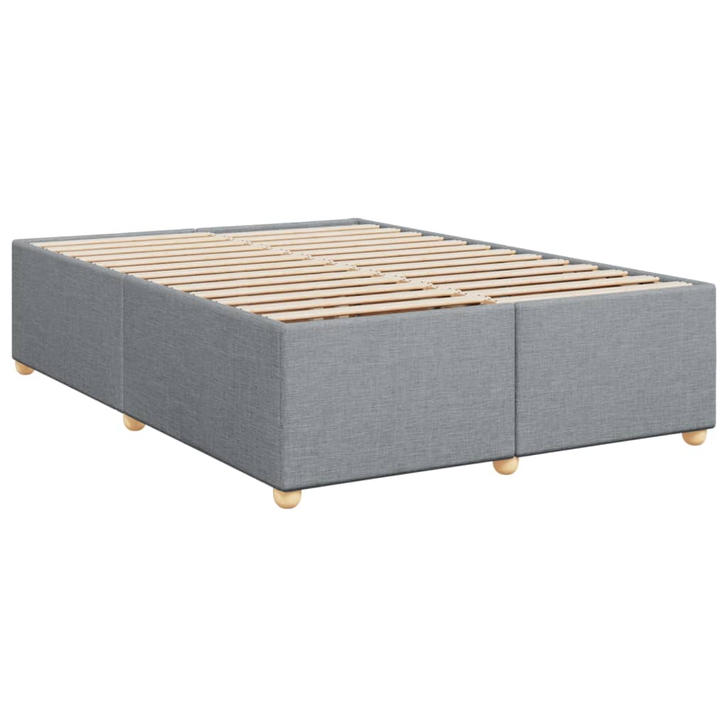 Giroletto a Molle con Materasso Grigio Chiaro 140x190cm Tessuto | homemem39