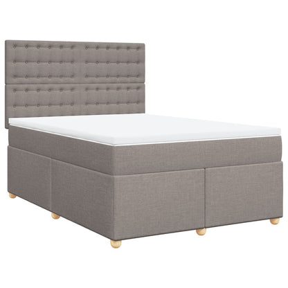 Giroletto a Molle con Materasso Tortora 140x200 cm in Tessuto | homemem39