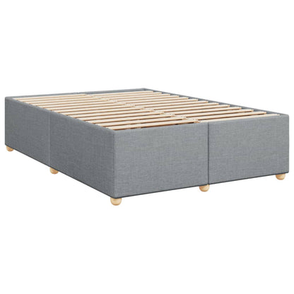 Giroletto a Molle con Materasso Grigio Chiaro160x200 cm Tessuto