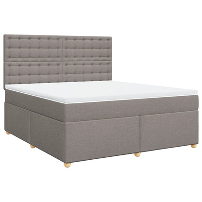Giroletto a Molle con Materasso Tortora 180x200 cm in Tessuto | homemem39
