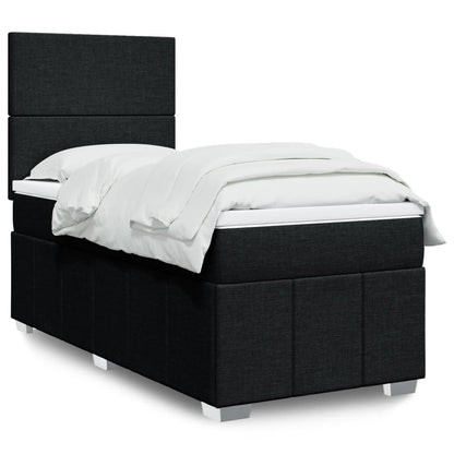 Giroletto a Molle con Materasso Nero 80x200 cm inTessuto | homemem39