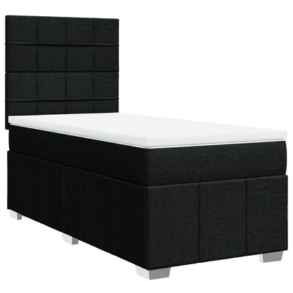 Giroletto a Molle con Materasso Nero 80x200 cm inTessuto | homemem39