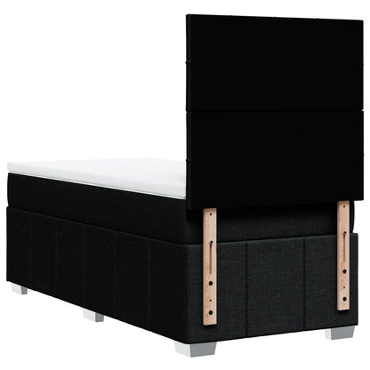 Giroletto a Molle con Materasso Nero 80x200 cm inTessuto | homemem39