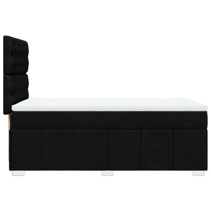 Giroletto a Molle con Materasso Nero 80x200 cm inTessuto | homemem39
