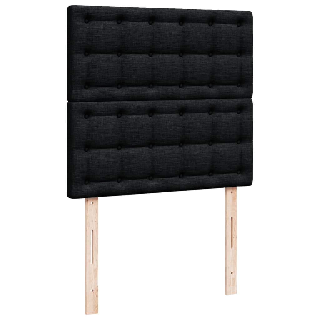 Giroletto a Molle con Materasso Nero 80x200 cm inTessuto | homemem39