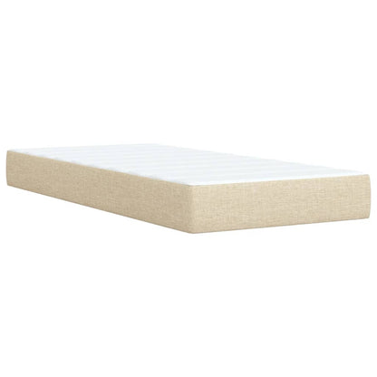 Giroletto a Molle con Materasso Crema 80x200 cm inTessuto | homemem39