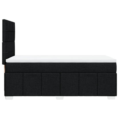 Giroletto a Molle con Materasso Nero 100x200 cm in Tessuto | homemem39