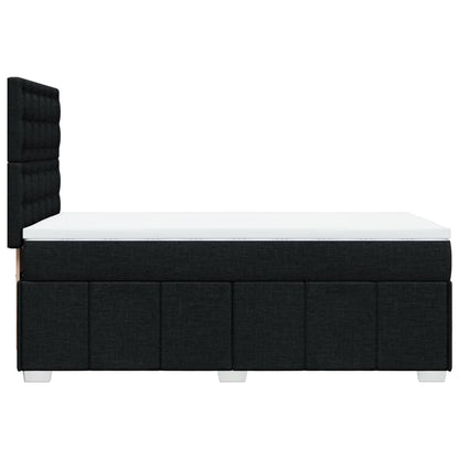 Giroletto a Molle con Materasso Nero 100x200 cm in Tessuto | homemem39