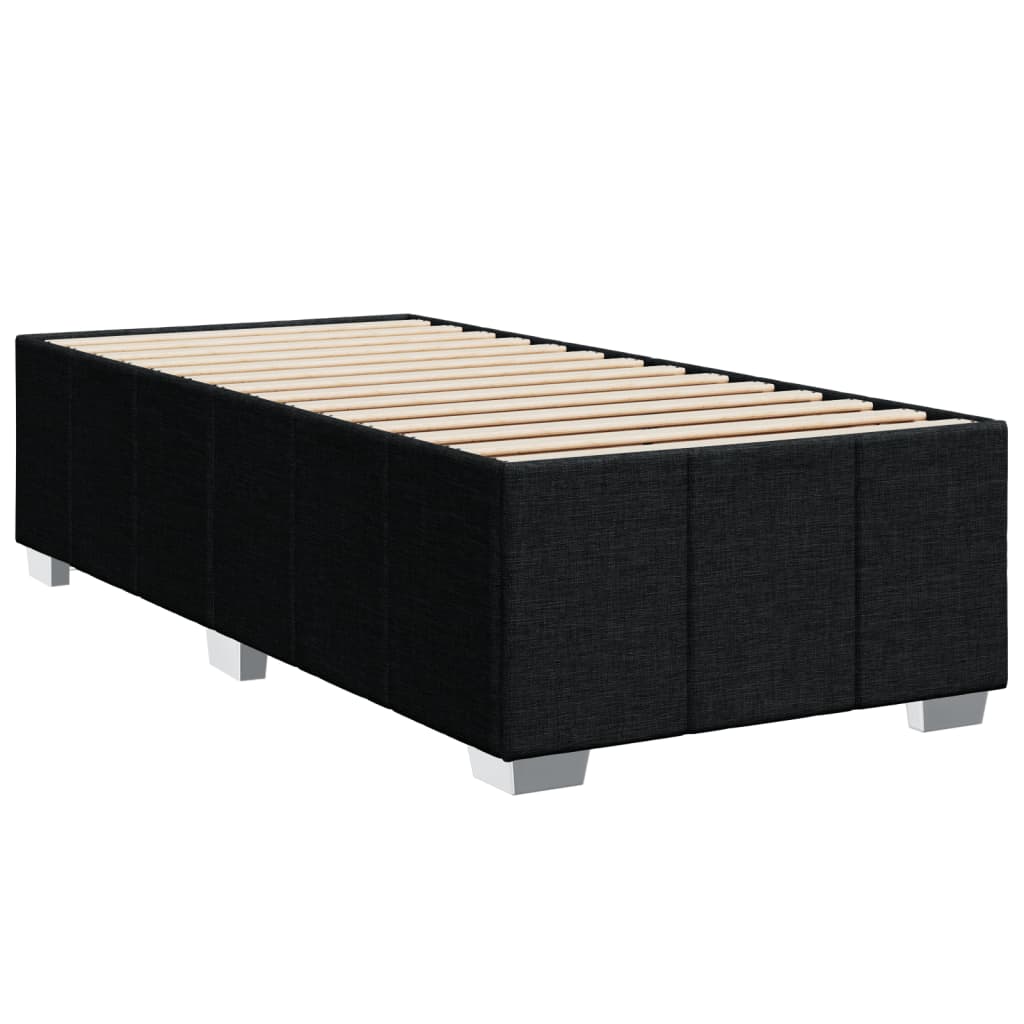 Giroletto a Molle con Materasso Nero 100x200 cm in Tessuto | homemem39