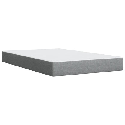 Giroletto a Molle con Materasso Grigio Chiaro 120x190cm Tessuto | homemem39