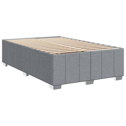 Giroletto a Molle con Materasso Grigio Chiaro 120x190cm Tessuto | homemem39