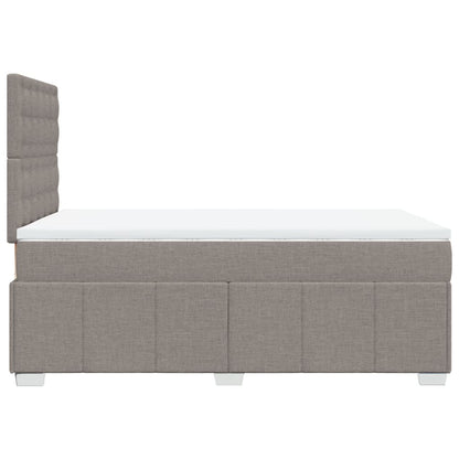 Giroletto a Molle con Materasso Tortora 120x190 cm in Tessuto