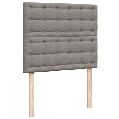 Giroletto a Molle con Materasso Tortora 120x190 cm in Tessuto