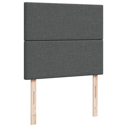 Giroletto a Molle con Materasso Grigio Scuro 120x200 cm Tessuto | homemem39