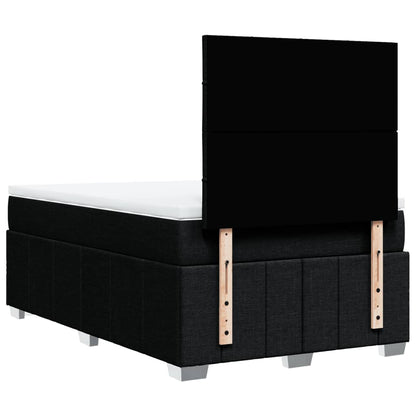 Giroletto a Molle con Materasso Nero 120x200 cm in Tessuto | homemem39