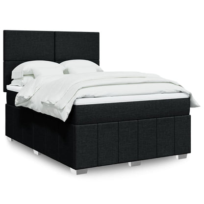 Giroletto a Molle con Materasso Nero 140x190 cm in Tessuto | homemem39