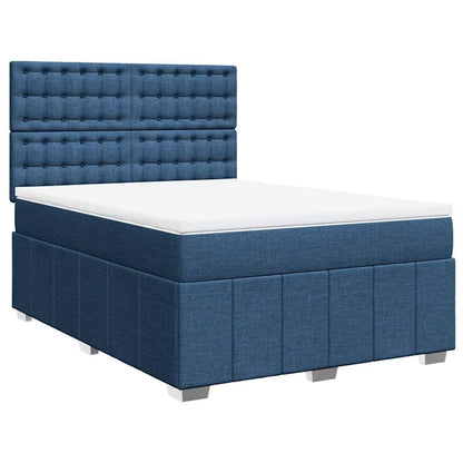 Giroletto a Molle con Materasso Blu 140x190 cm in Tessuto | homemem39