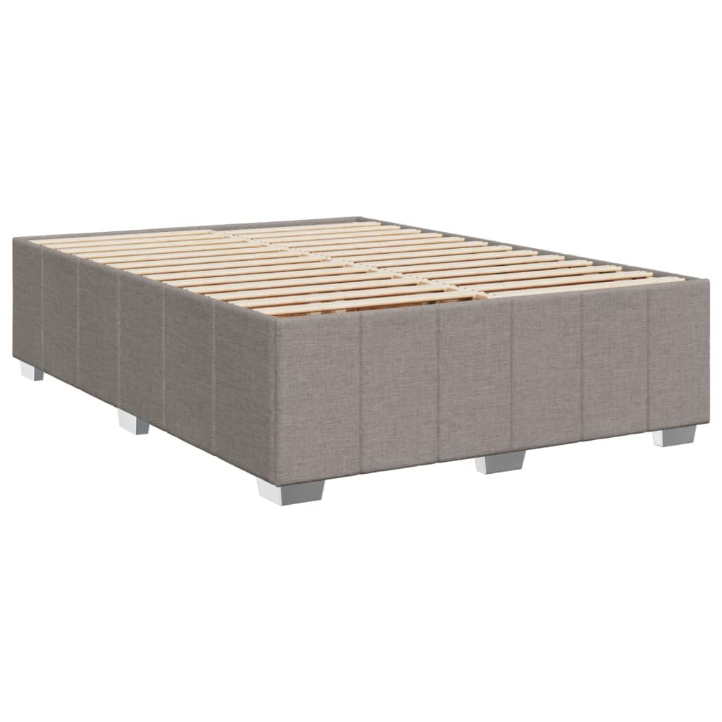 Giroletto a Molle con Materasso Tortora 140x200 cm in Tessuto | homemem39
