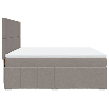 Giroletto a Molle con Materasso Tortora 180x200 cm in Tessuto | homemem39