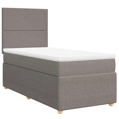 Giroletto a Molle con Materasso Tortora 90x200 cm inTessuto | homemem39