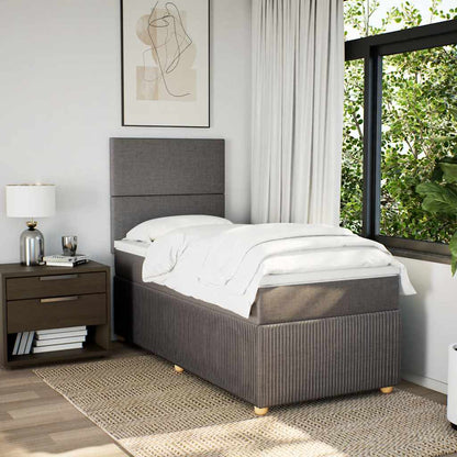 Giroletto a Molle con Materasso Tortora 90x200 cm inTessuto | homemem39