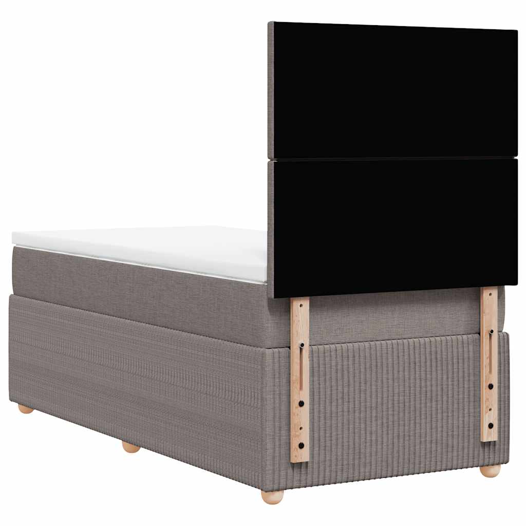 Giroletto a Molle con Materasso Tortora 90x200 cm inTessuto | homemem39